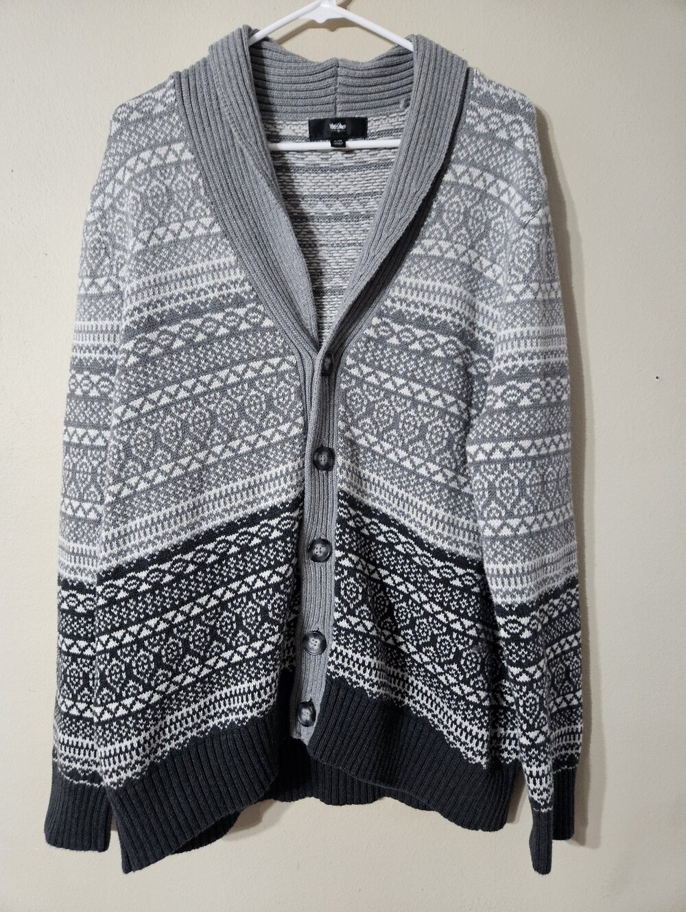 Mossimo Gray Winter Cardigan XL